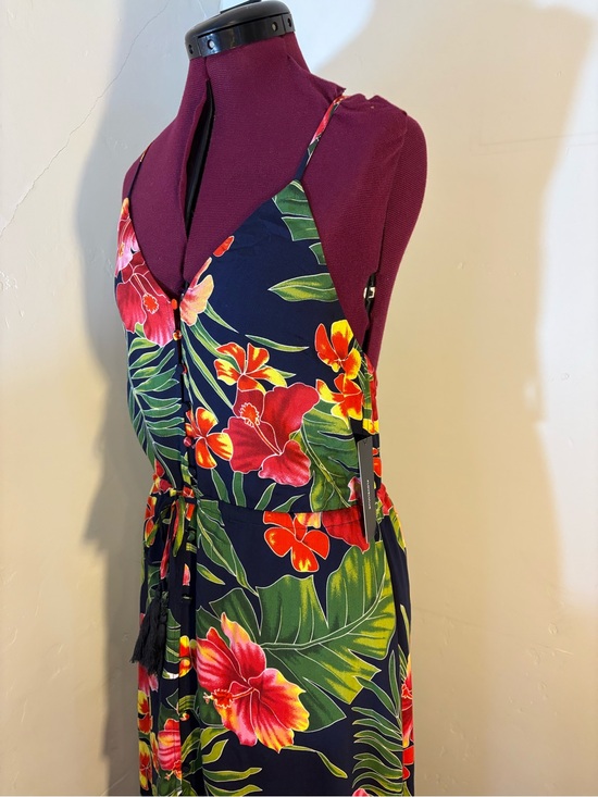 Lulus Dresses & Skirts - Lulus brand hibiscus print sundress beach cover up tropical lounge wear sz small